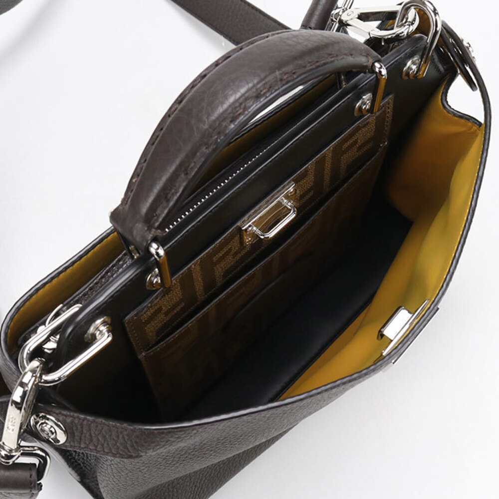 FENDI handbag 7VA506 Mini Essential Peekaboo women's brown - Picture 3 of 8